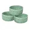 Becker's Misty Bay Basket Sets, Sea Grass, Large (10" diameter)