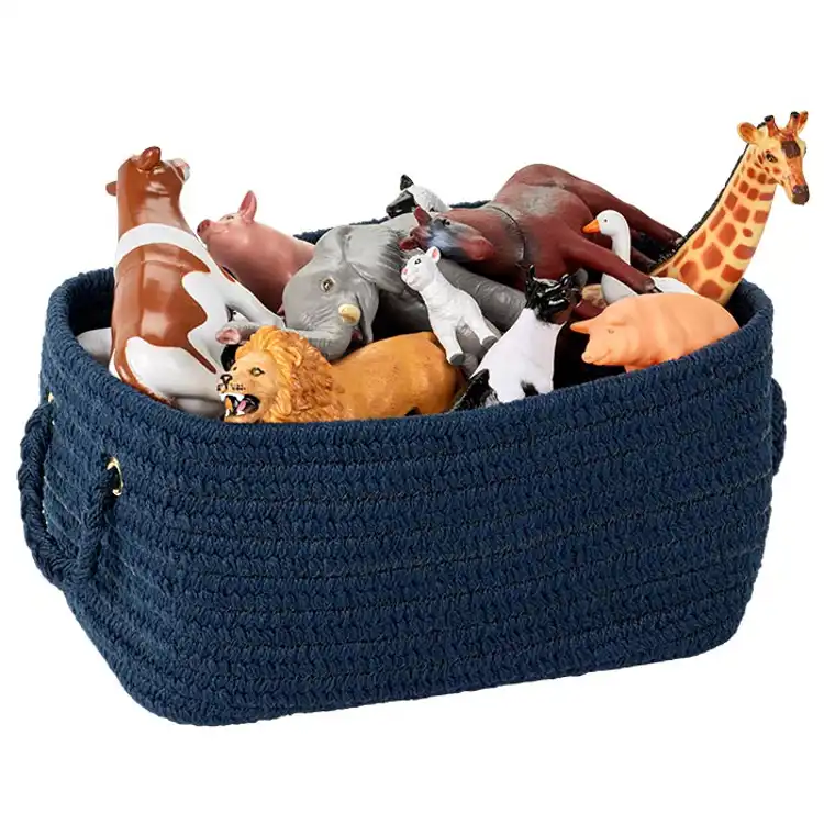 Becker's "Just Like Home" Braided Baskets, Blue