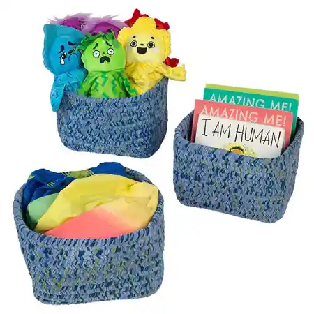 Becker's Naturally Soft Baskets, Blue