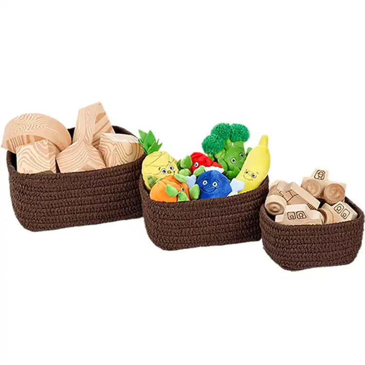 Becker's Nesting Baskets, Chocolate