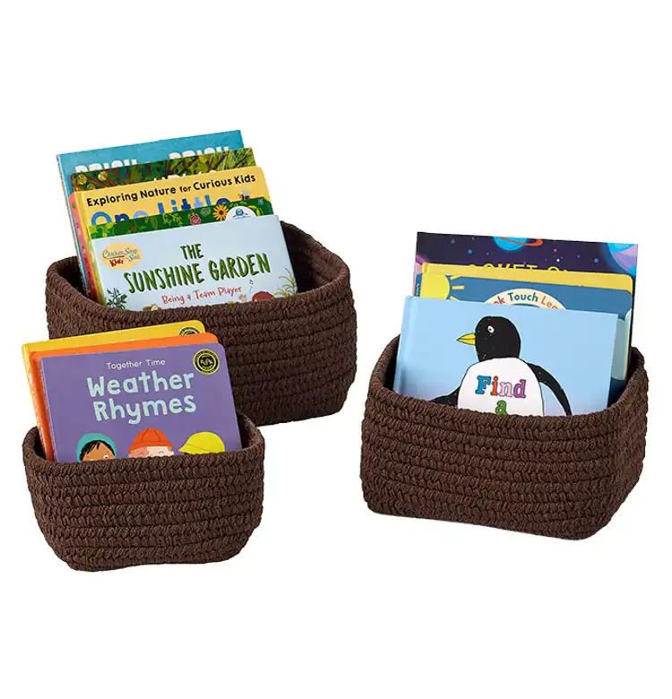 Becker's Nesting Baskets, Chocolate