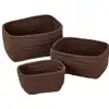 Becker's Nesting Baskets, Chocolate
