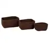 Becker's Nesting Baskets, Chocolate