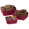 Becker's Nesting Baskets, Berry Red