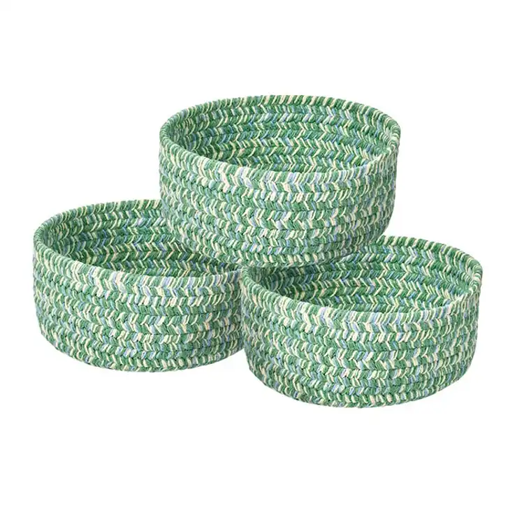 Becker's Misty Bay Basket Sets, Sea Grass, Medium (8" diameter)