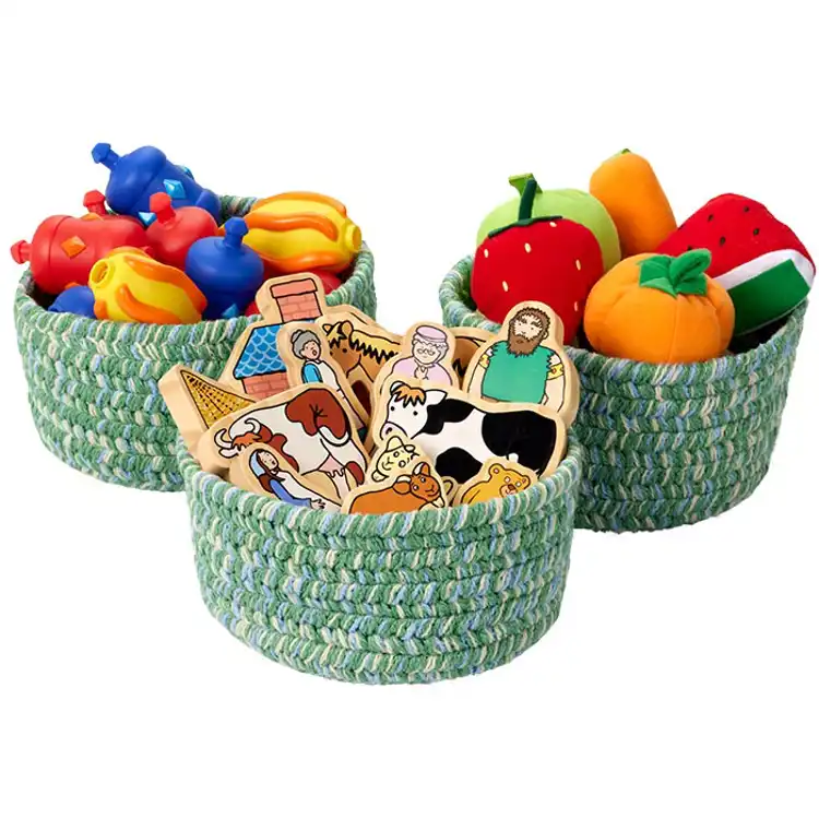Becker's Misty Bay Basket Sets, Sea Grass, Medium (8" diameter)