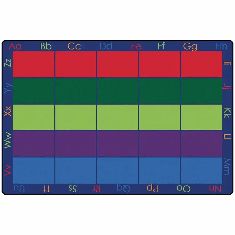Colorful Places Seating Classroom Rug, Rectangle 6' x 9'