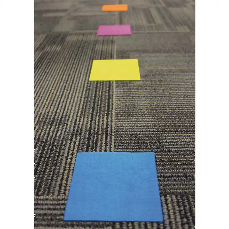 Colorful Squares Spot On Carpet Markers