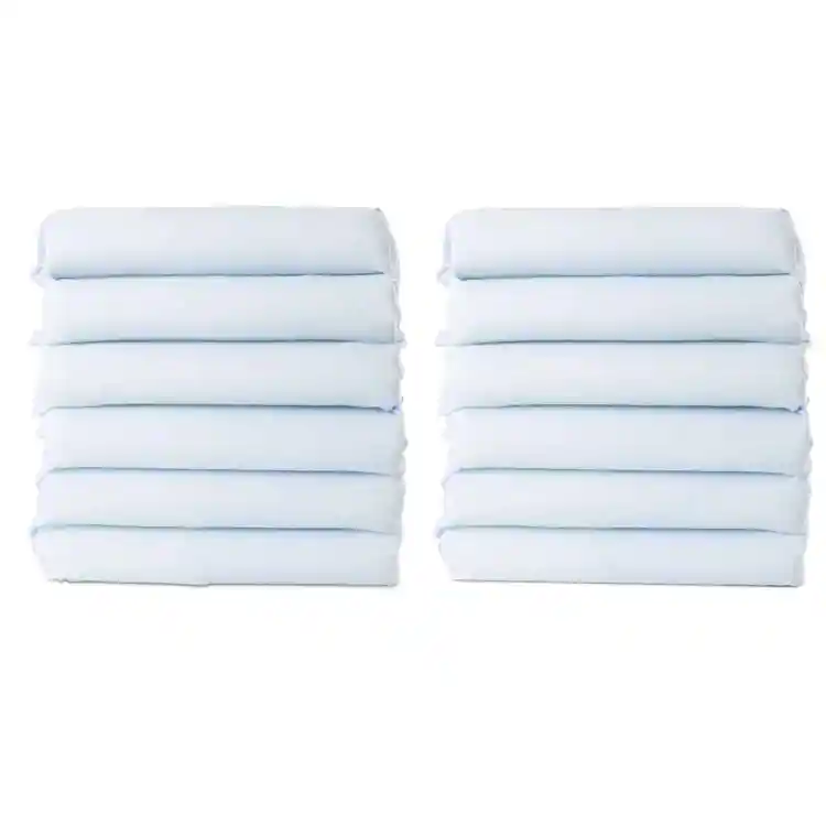 Cozyfit™ Standard Cot Sheets - Blue, 12 Pack