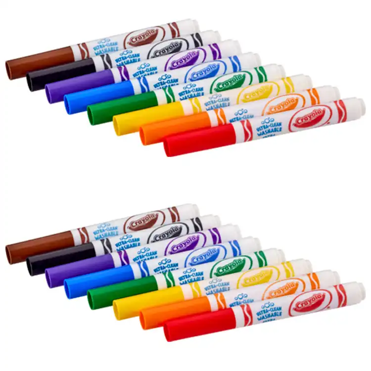 Crayola® Crush Resistant Washable Markers, 16 Ct