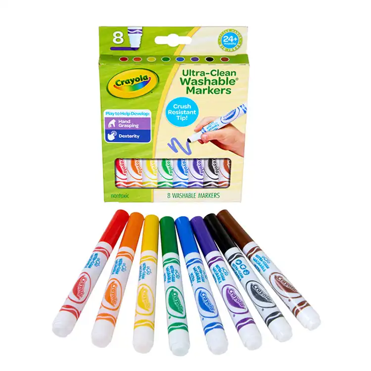 Crayola® Crush Resistant Washable Markers, 8 Ct