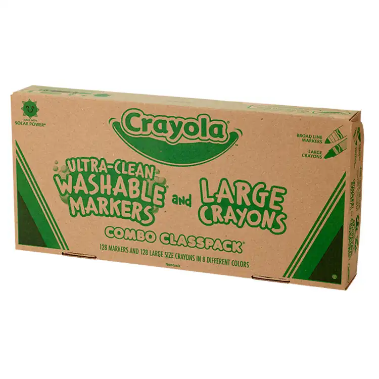 Crayola® Large Size Crayons & Washable Markers Classpack®