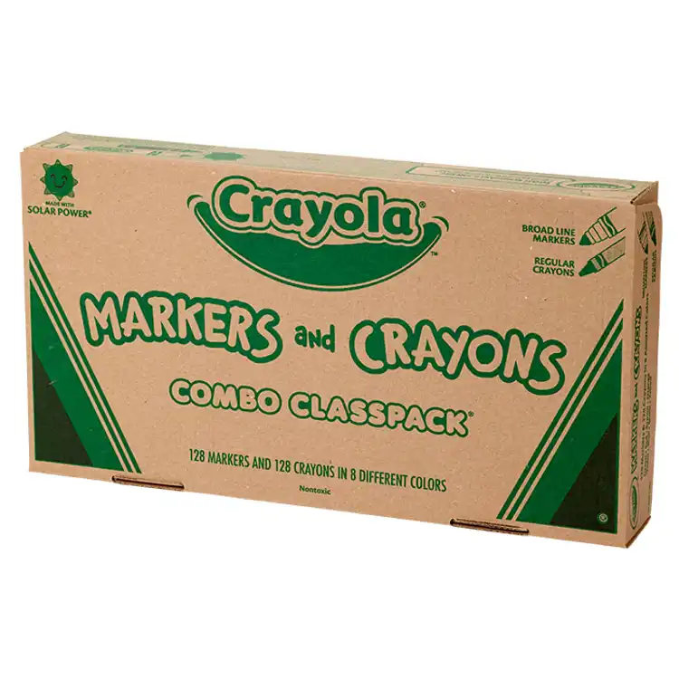 Crayola® Regular Size Crayon & Marker Combo Classpack