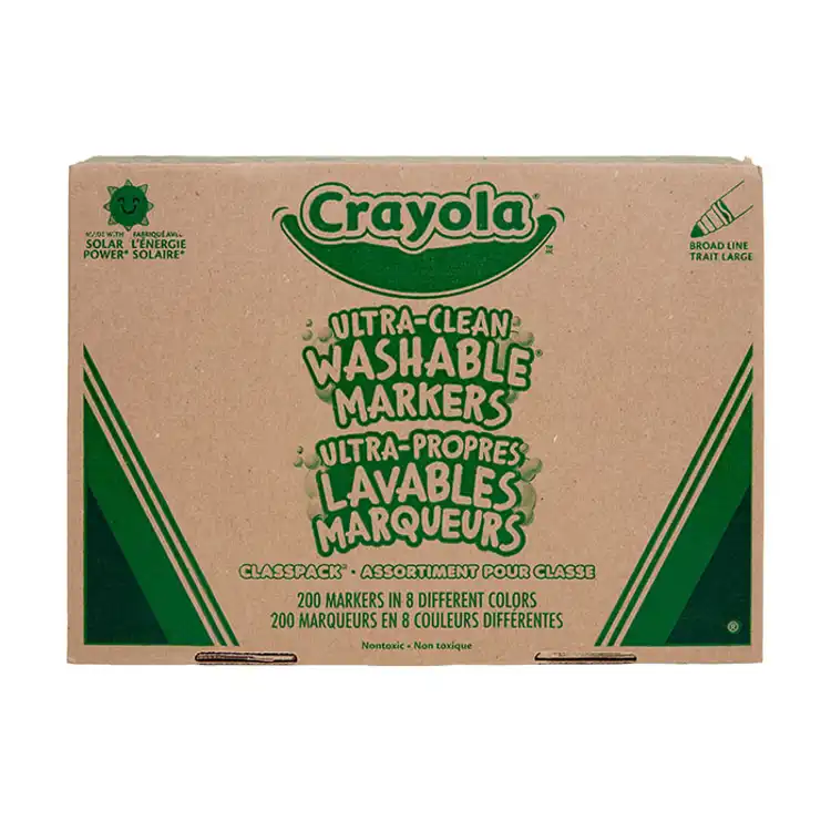 Crayola® Washable Broad Line Markers Classpack®