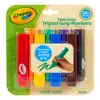 Crayola™ Washable Tripod Grip Markers, Set of 8