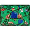 Cruisin' Around The Town Classroom Rug, Rectangle 3'10" x 5'5"