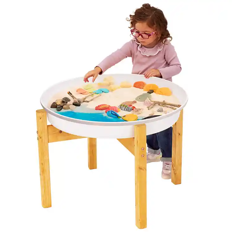 Deep Spot Tuff Tray & Wooden Stand