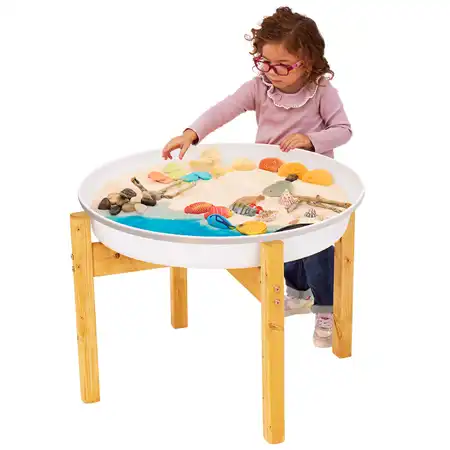 Deep Spot Tuff Tray & Wooden Stand