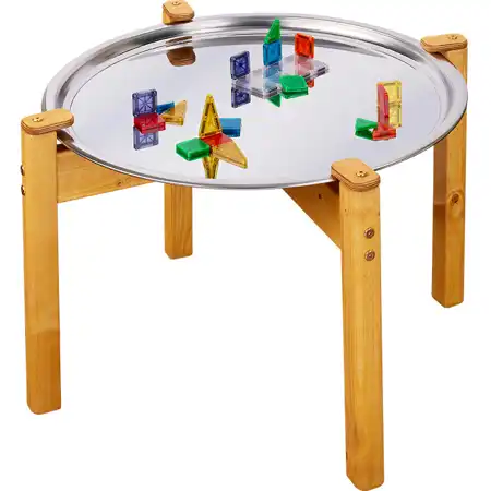 Sensory Magnetic Mirror Tray & Wooden Stand