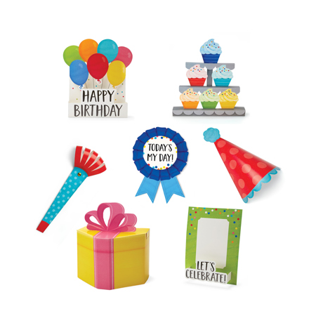 3D Pop Happy Birthday Bulletin Board Set