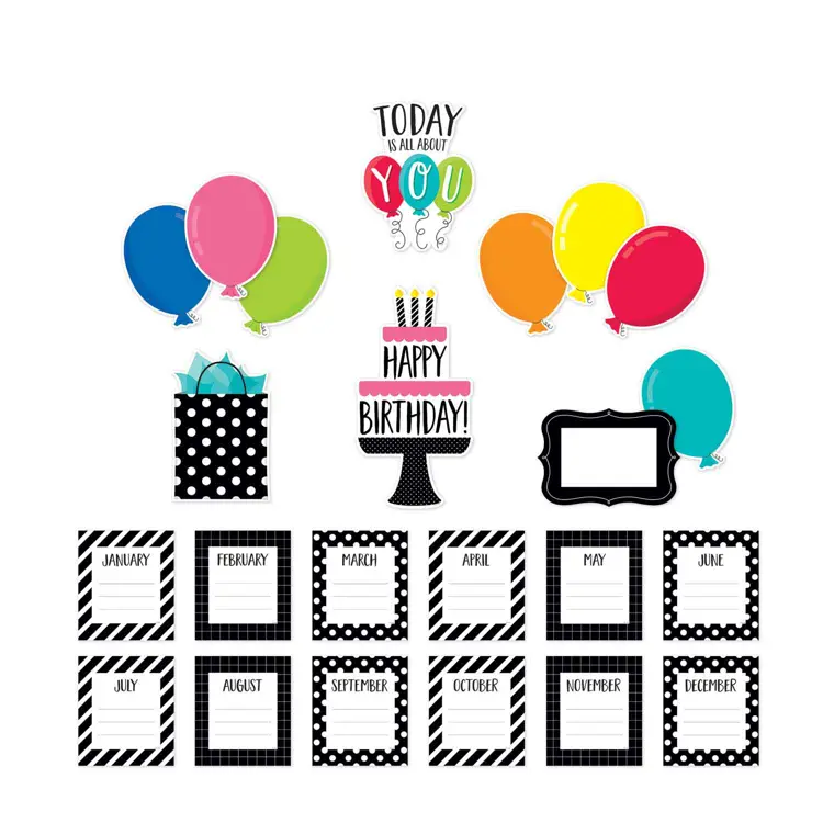 Core Decor Happy Birthday Mini Bulletin Board Set
