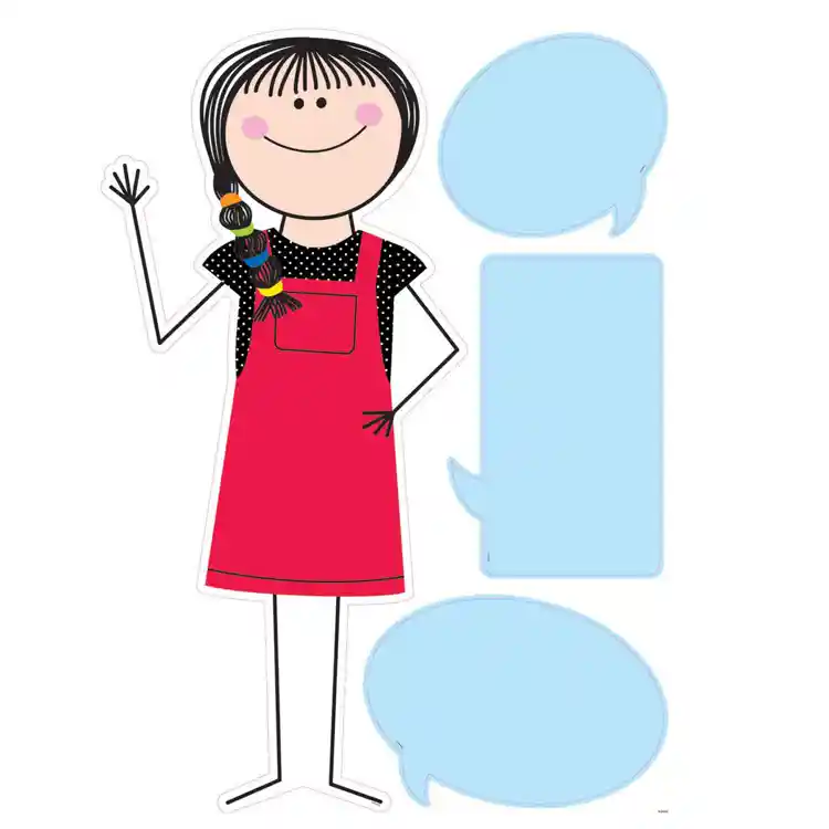 Stick Kids All Are Welcome Bulletin Board Set