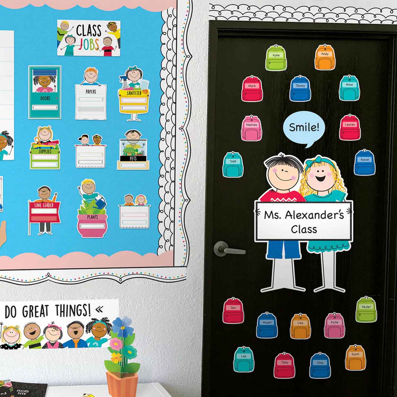 Classroom Community Charts Bulletin Board Set