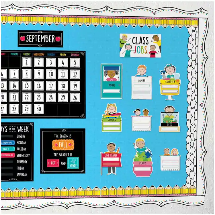 Stick Kids Class Jobs Mini Bulletin Board Set