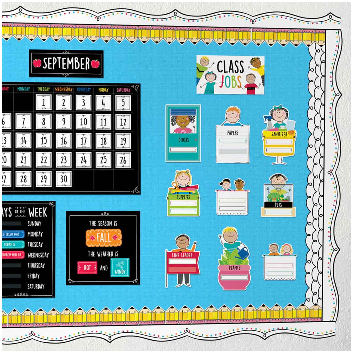Stick Kids Class Jobs Mini Bulletin Board Set | Becker's Stick Kids Class Jobs Mini Bulletin Board Set | Becker's
