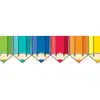 Colorful Doodle Pencils EZ Border