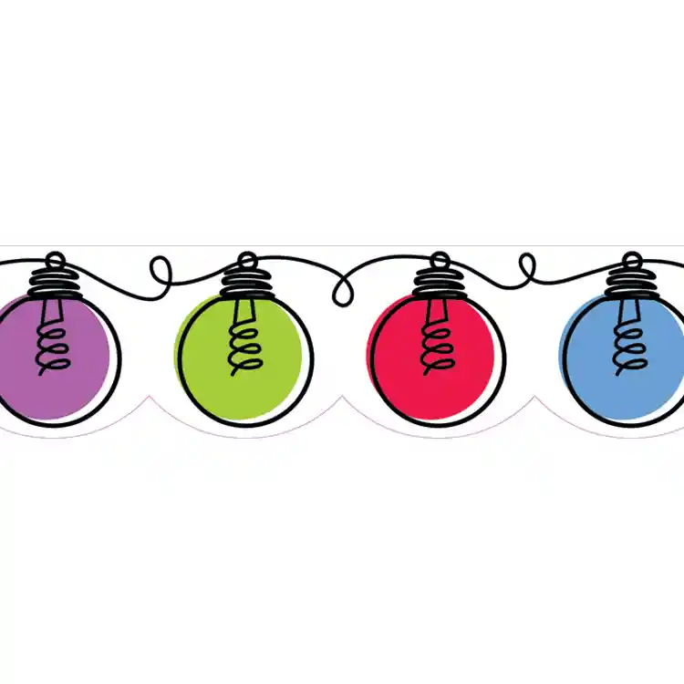 Colorful Doodle Lights EZ Border