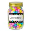 Colorful Stars on Black Name Tags