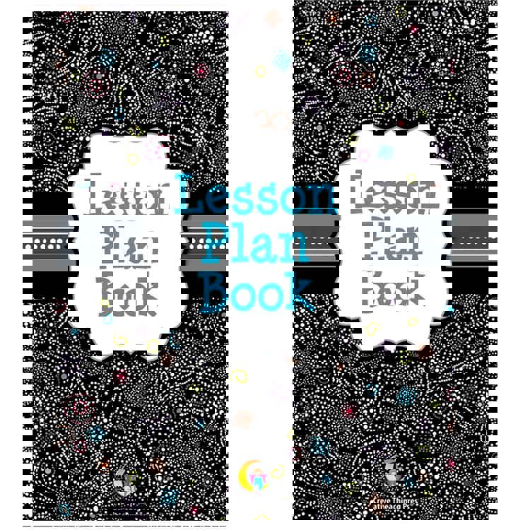 Black and White Lesson Plan Book