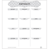 Black and White Lesson Plan Book
