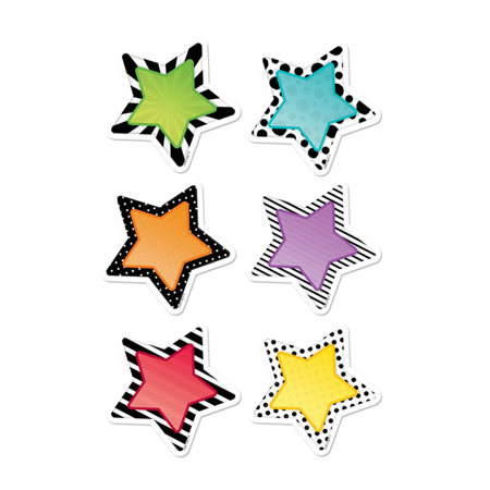 Bold & Bright 6" Star Cut-Outs