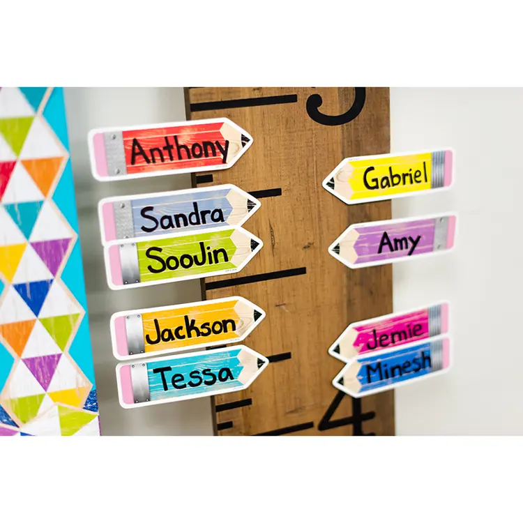 "Upcycle Style 6"" Pencils Designer Bulletin Board Cut-Outs"