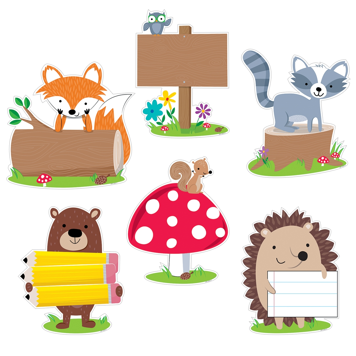 Woodland Friends Jumbo Bulletin Board Cut-Outs | Becker's Woodland Friends Jumbo Bulletin Board Cut-Outs | Becker's
