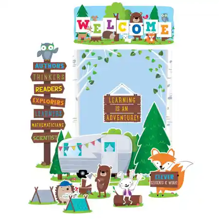 Woodland Friends Welcome Bulletin Board Set