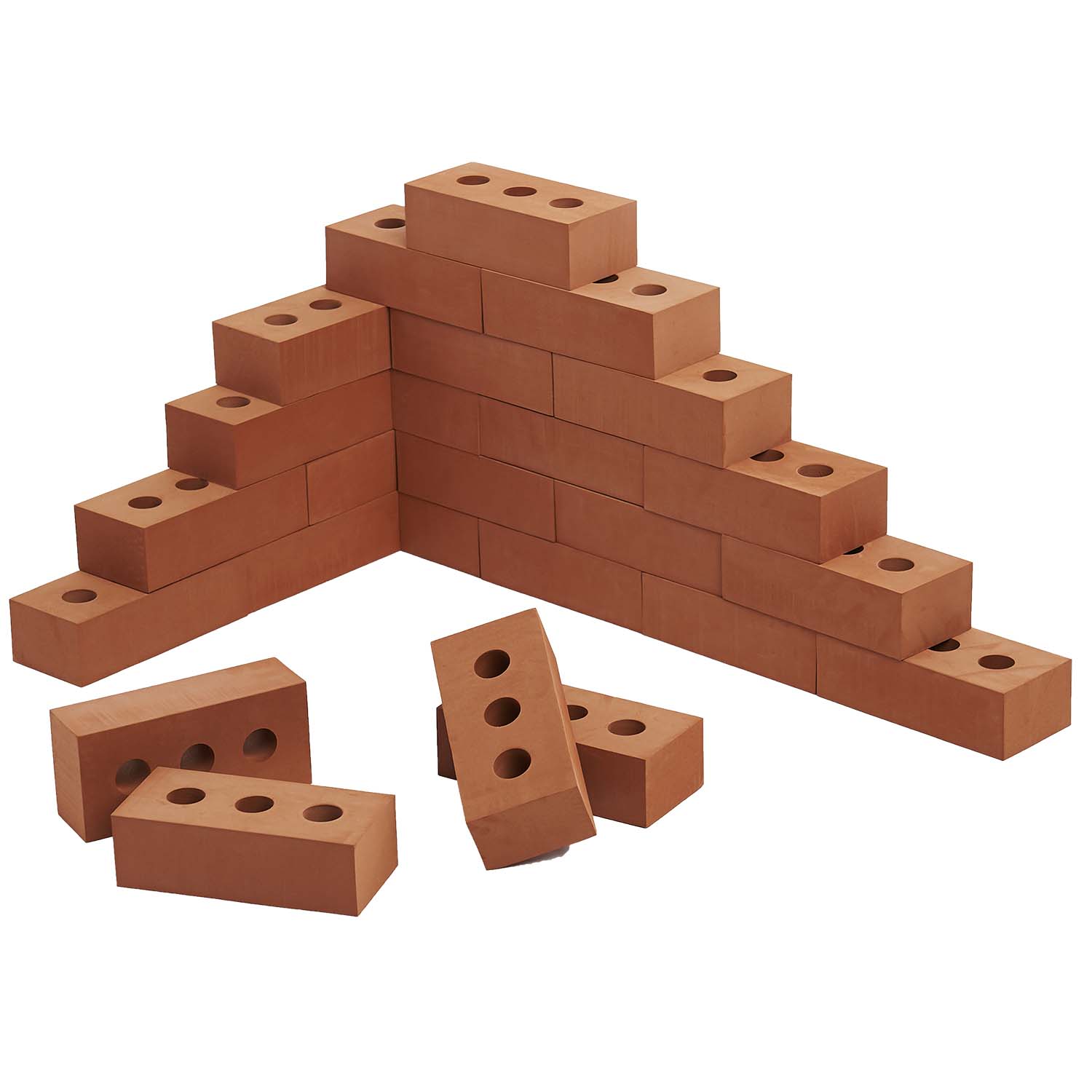 Life Size Foam Construction Building Blocks Toy Role Play Realistic by Playlearn (Pack of 25)