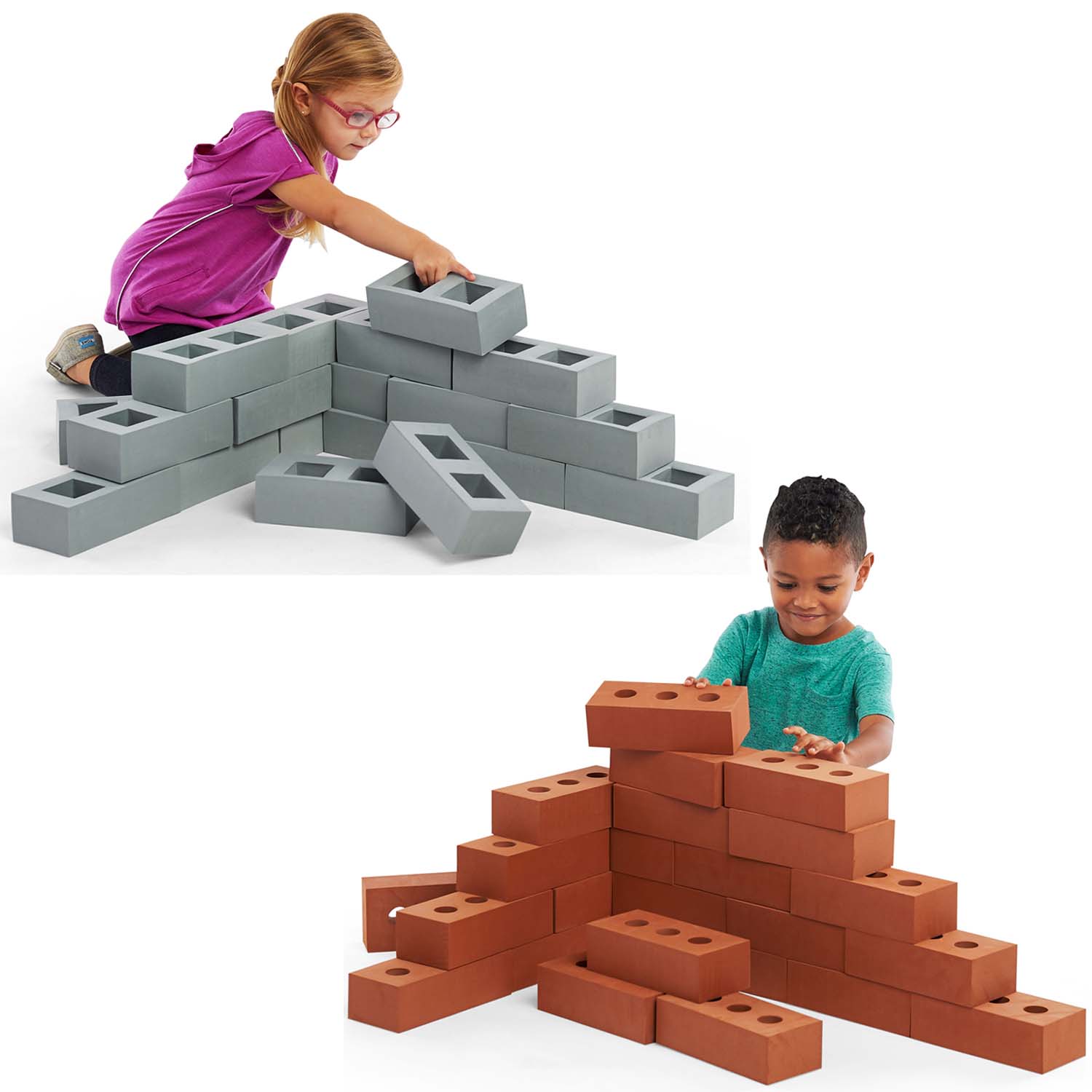 1PCS DIY Large EVA Brick Foam Building Blocks For Kids Children Playground  Outdoor Toys Kindergarten Learning