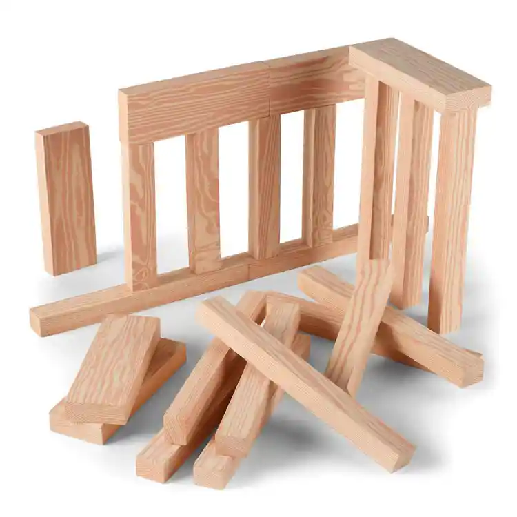 Foam Wooden Beam Building Blocks