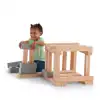 Foam Wooden Beam Building Blocks, 48 pcs