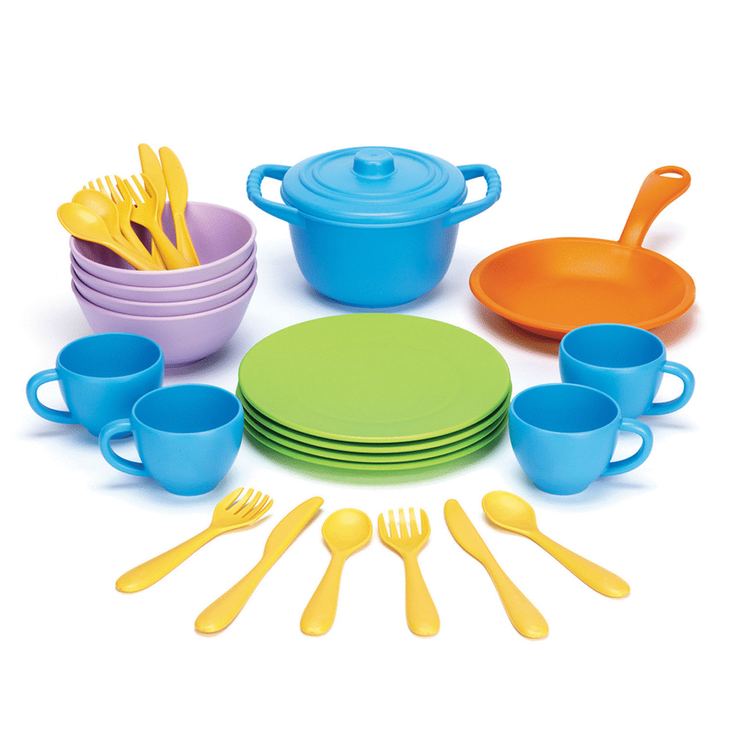 Green Toys Cookware and Dinnerware Set - 27 count