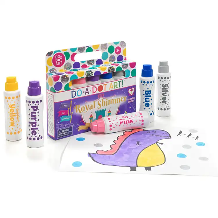 Do•a•Dot Art!™, Shimmer - Pink, Purple, Blue, Yellow, Silver