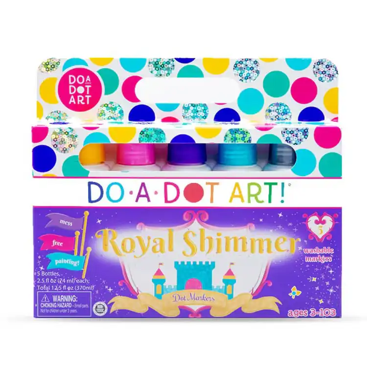 Do•a•Dot Art!™, Shimmer - Pink, Purple, Blue, Yellow, Silver