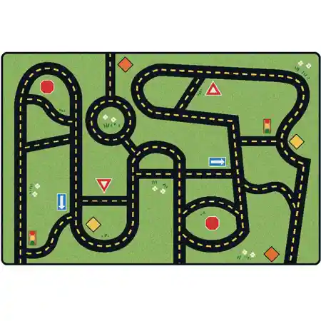 Drive & Play Accent Classroom Rug