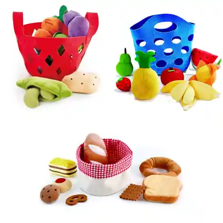 Toddler Soft Food Baskets Set