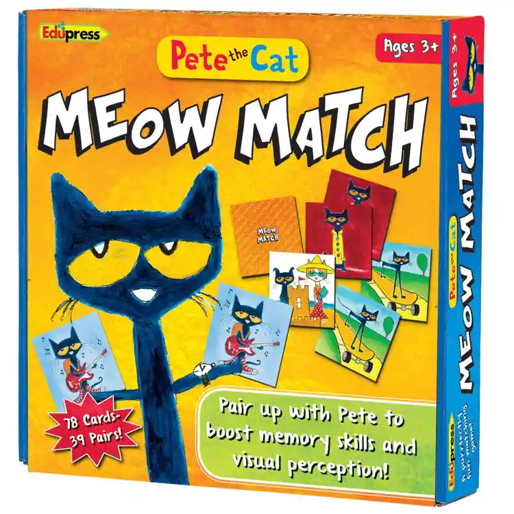 Pete The Cat Meow Match Game