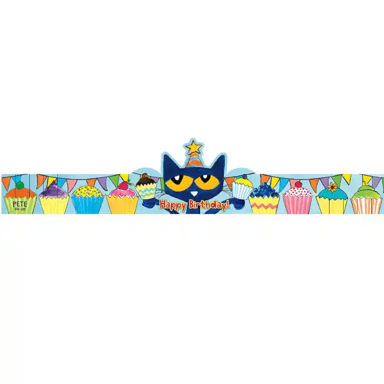 Pete the Cat Happy Birthday Crowns