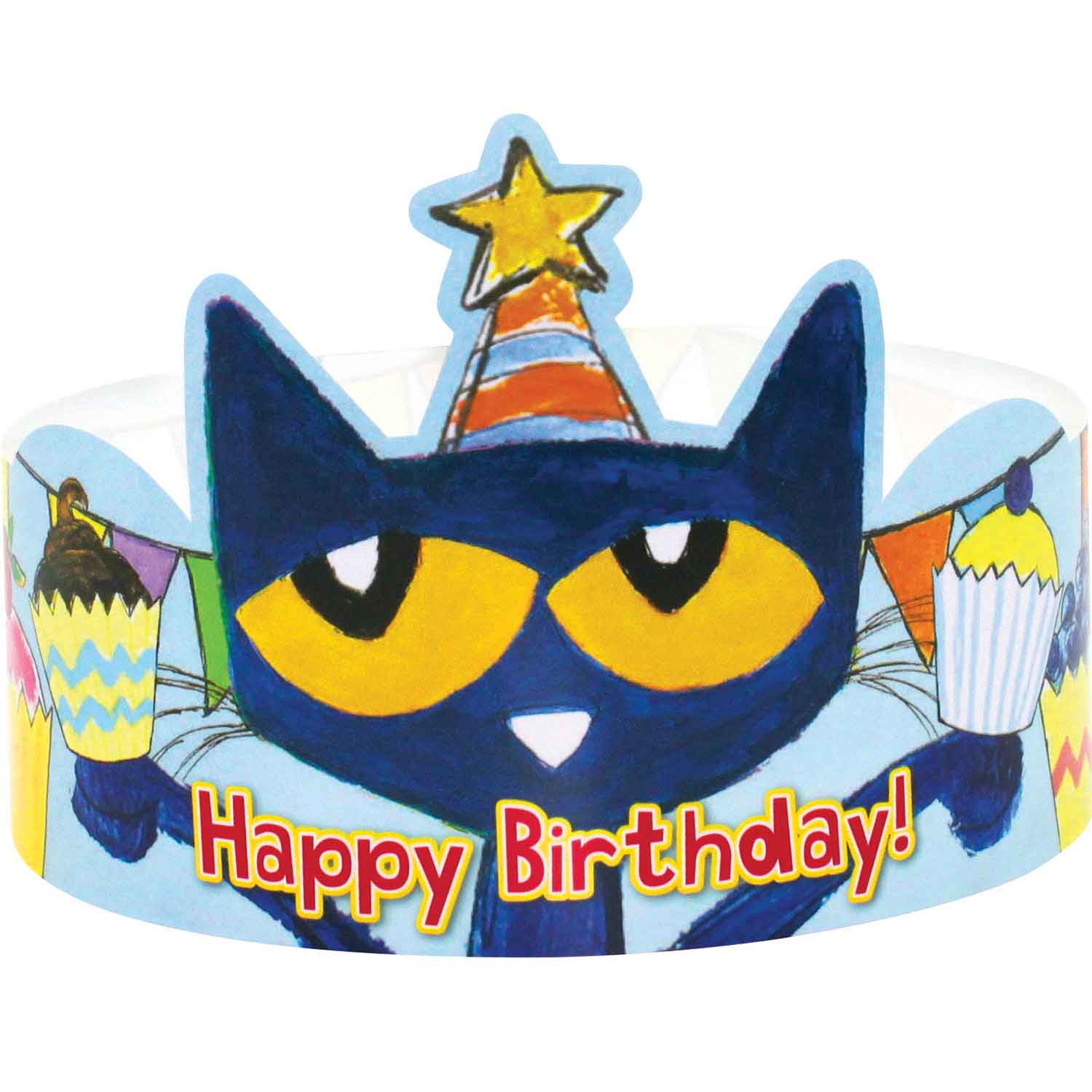 Pete the Cat Happy Birthday Crowns | Becker's